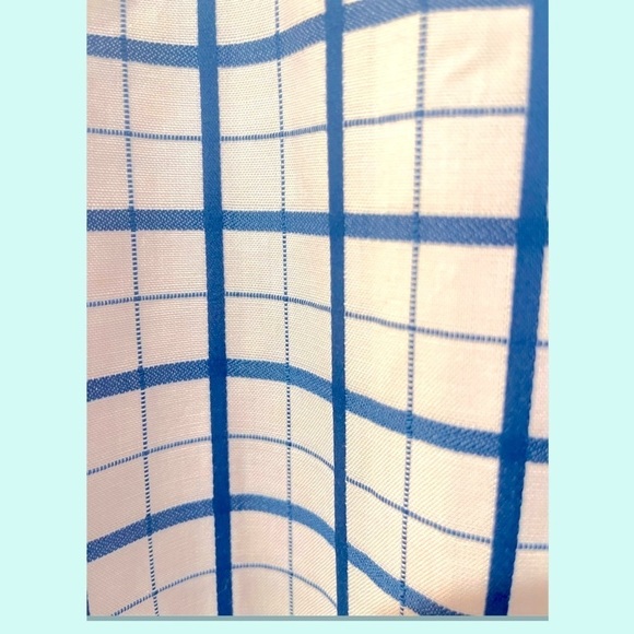 VINTAGE Mod A-Line 50s dress sz XS/S Fit & Flare VTG 60s minimalist checks frock - Picture 4 of 6